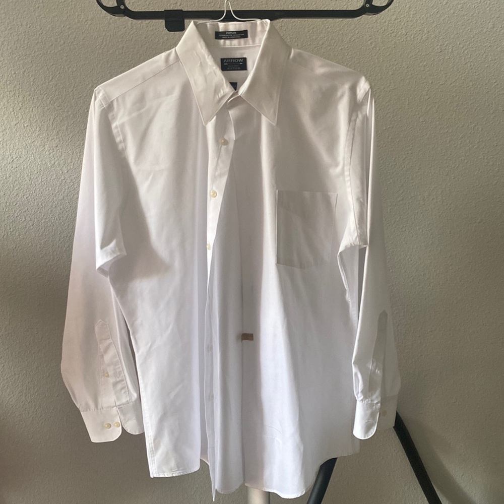 White button up dress shirt